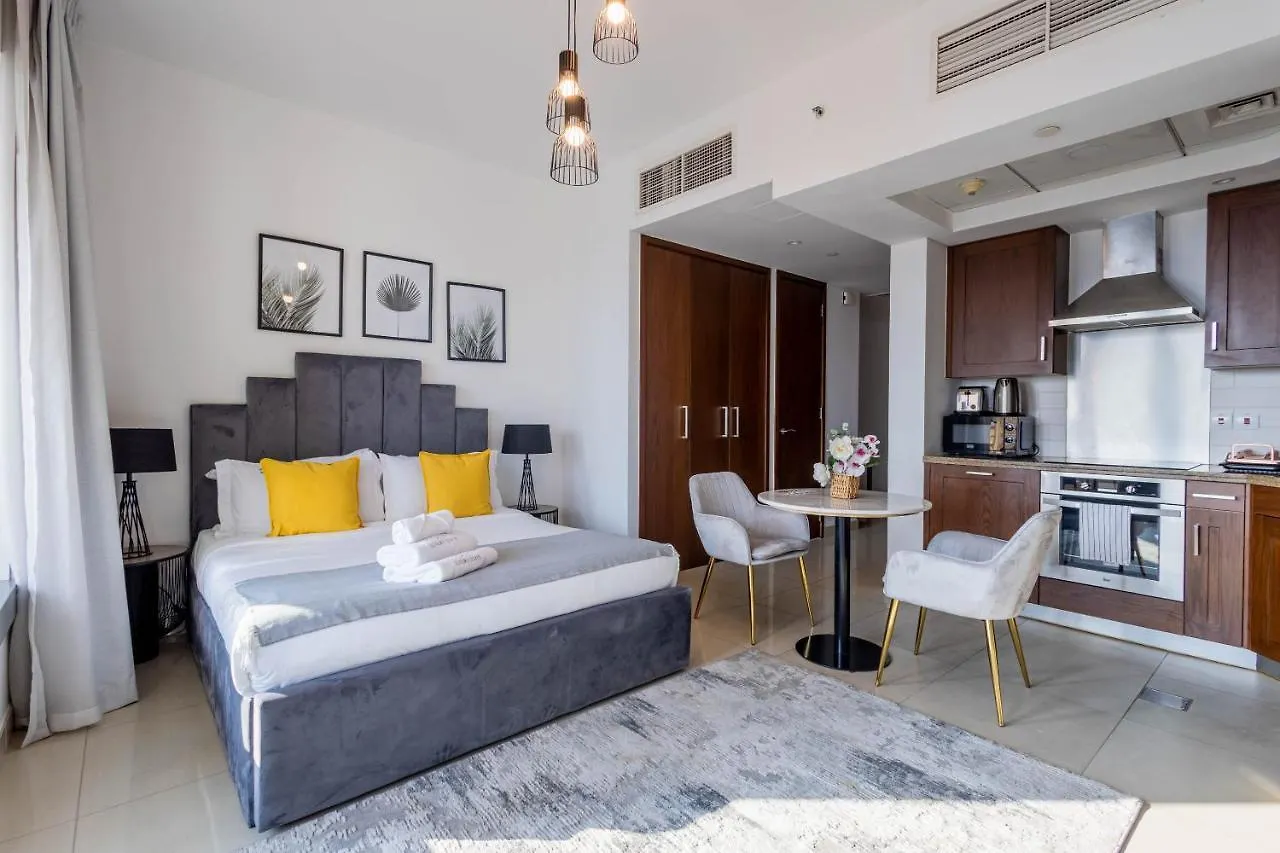 Nasma Luxury Stays - Sleek And Modern Studio Near Burj Khalifa Dubai Lejlighed